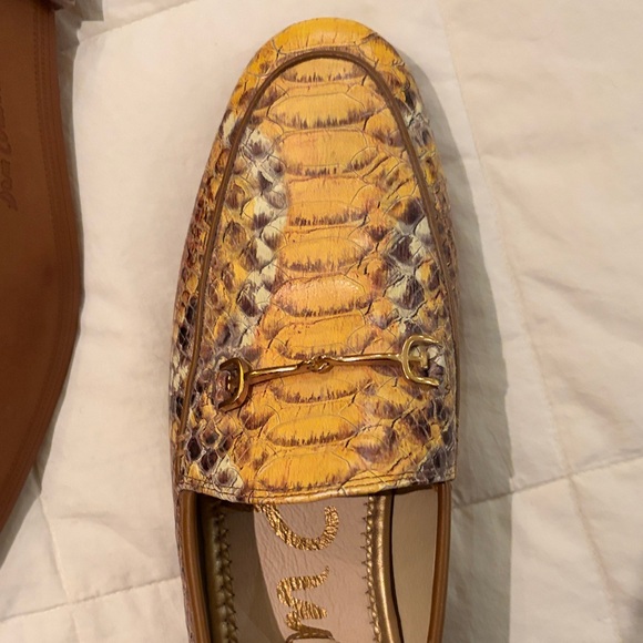 Sam Edelman leather Women's Snake Print Loafers - Picture 3 of 4